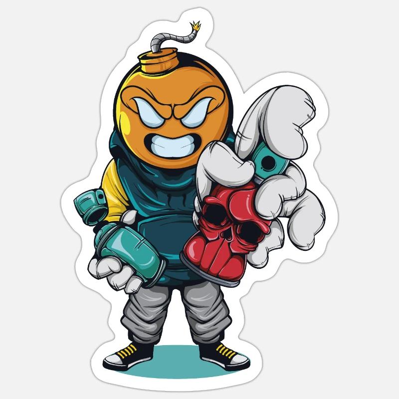 Graffity Sprayer Sticker size S (10 x 10 cm)