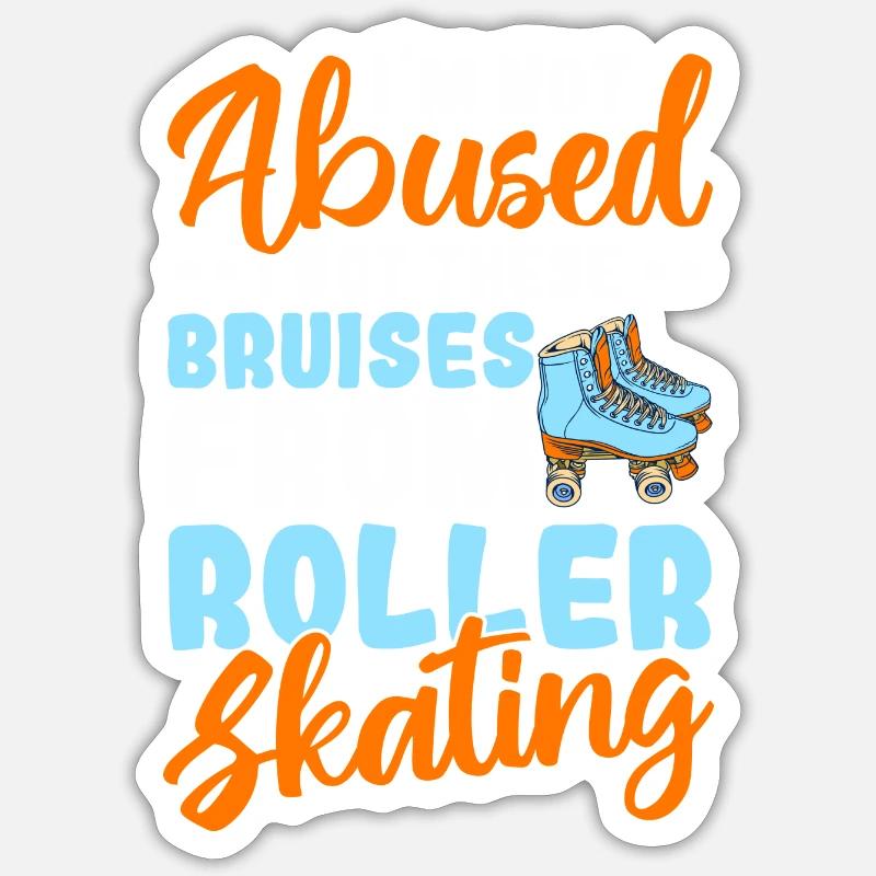 Roller Skate Design - Sticker size S (10 x 10 cm) - white matte