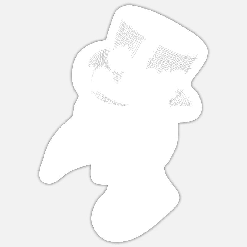 steampunk style - Sticker taille S (10 x 10 cm) - blanc mat