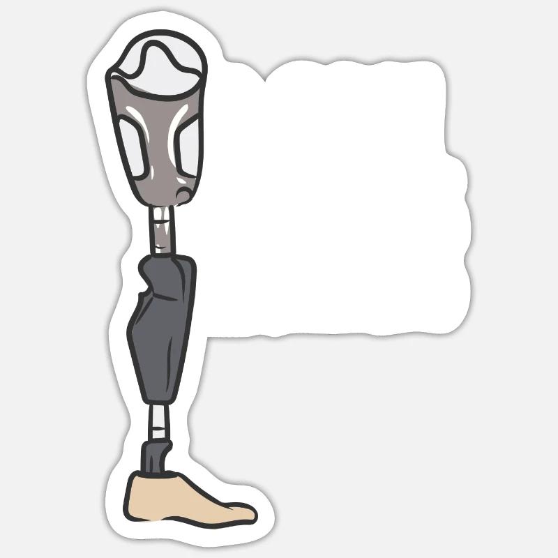2 cool 4 legs - Sticker Größe S (10 x 10 cm) - Mattweiß