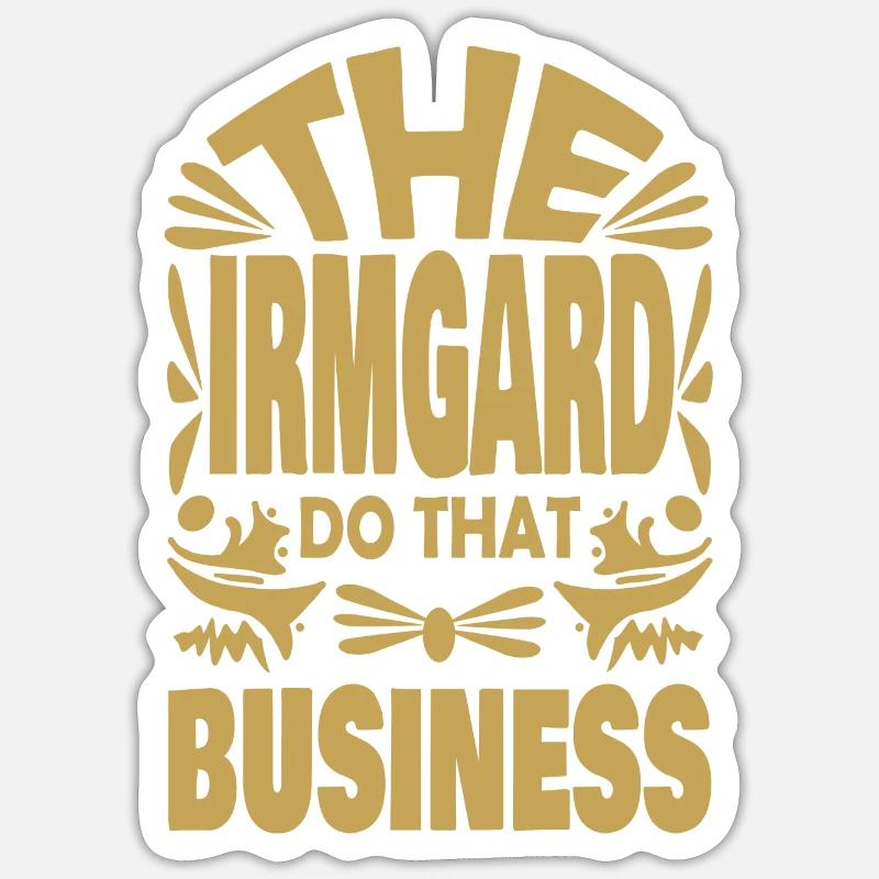 Proverbs Irmgard - Sticker size S (10 x 10 cm) - white matte