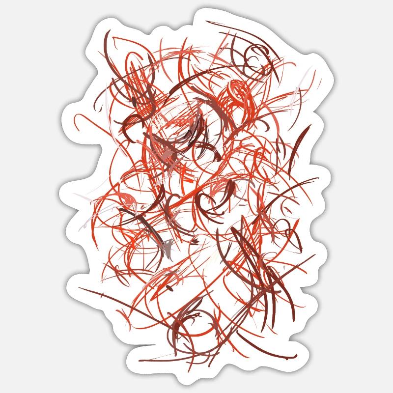 Structure Magic - Abstract Sticker size S (10 x 10 cm)