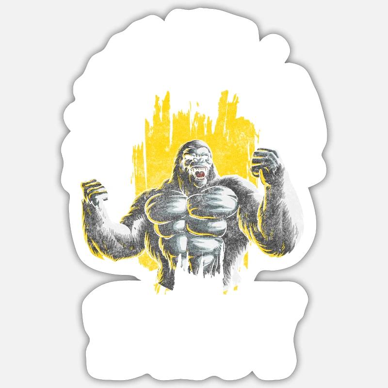 Monkey Zoo Primate Sticker size S (10 x 10 cm)