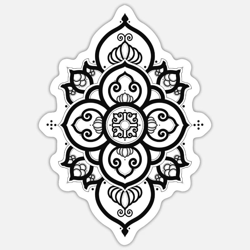 BLACKOLIVE 8 - Sticker Größe S (10 x 10 cm) - Mattweiß