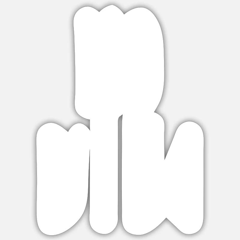 no bibi Sticker taille S (10 x 10 cm)