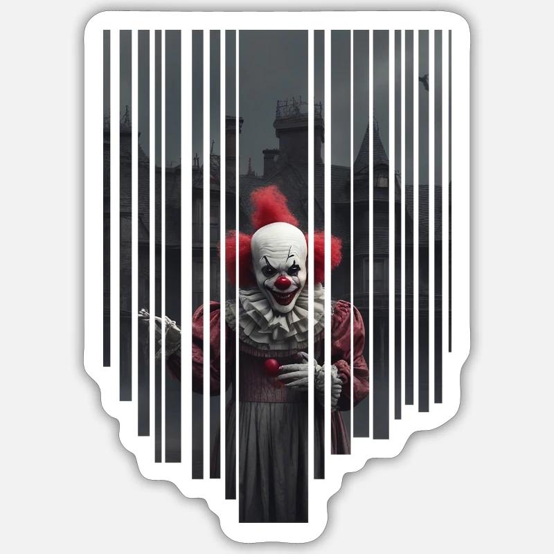 Joyeux halloween - Sticker taille S (10 x 10 cm) - blanc mat
