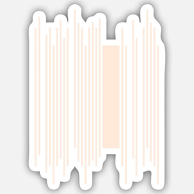 Fréquence de conception abstraite Sticker taille S (10 x 10 cm)