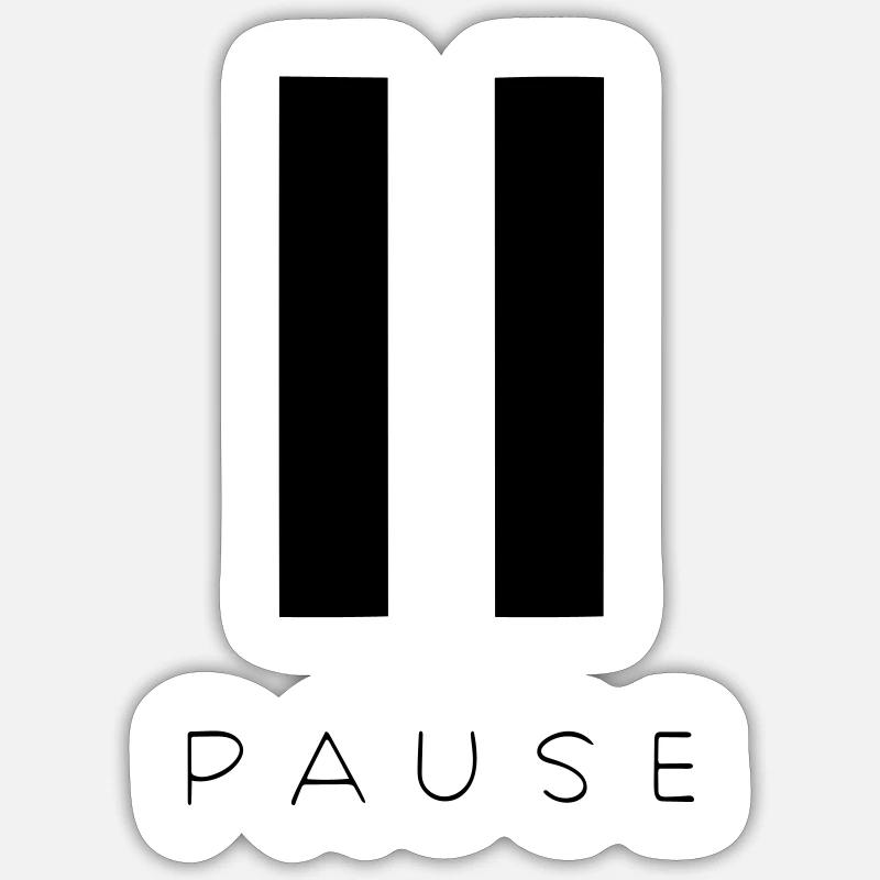 casser - Sticker taille S (10 x 10 cm) - blanc mat