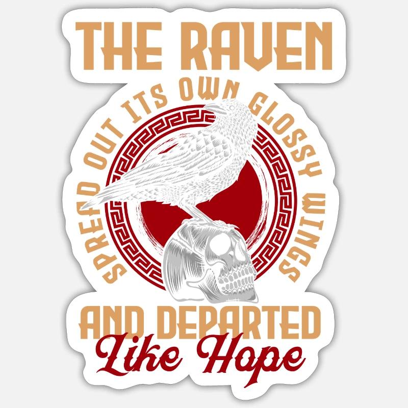 Crow Soul Black Poet Sticker size S (10 x 10 cm)