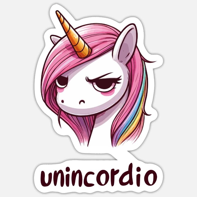Une nuisance - Sticker taille S (10 x 10 cm) - blanc mat