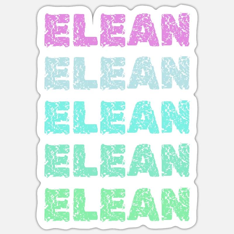 Gift for Elean - Sticker size S (10 x 10 cm) - white matte