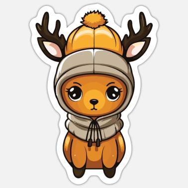 Winter-Sticker Mit Hirschen & Rentieren – Zum Dekorieren, Sammeln & Verschenken