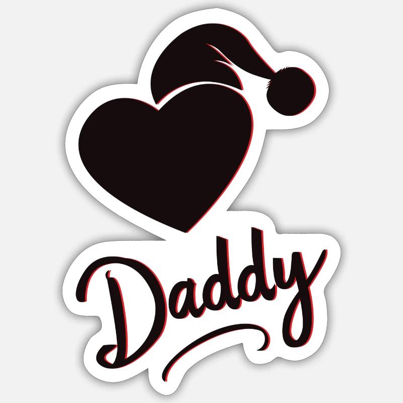 Warm Daddy - Sticker size S (10 x 10 cm) - white matte
