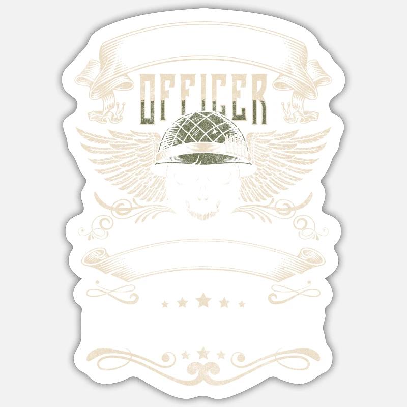 Policewoman Blue Light Thief - Sticker size S (10 x 10 cm) - white matte