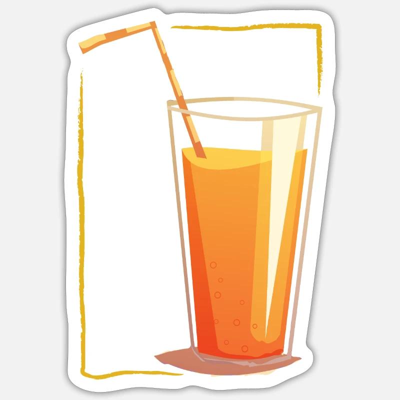 Drink in a frame - Sticker Größe S (10 x 10 cm) - Mattweiß
