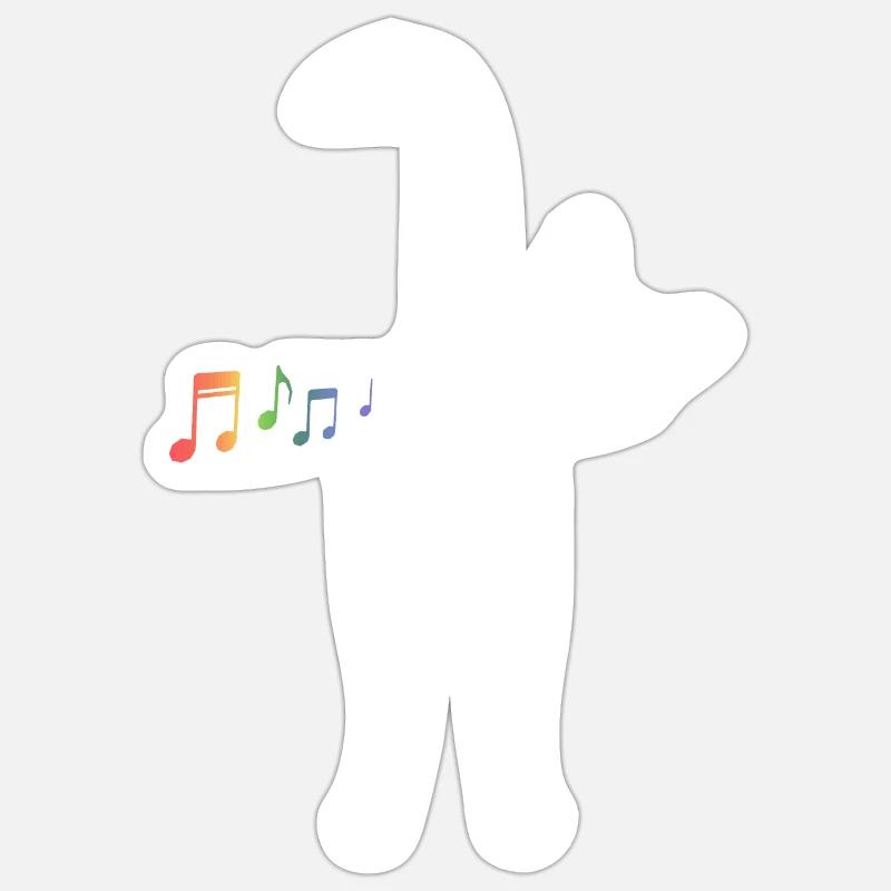 Chat - Sticker taille S (10 x 10 cm) - blanc mat