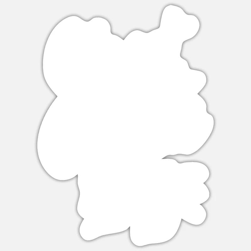 C'est carré le S - Sticker taille S (10 x 10 cm) - blanc mat