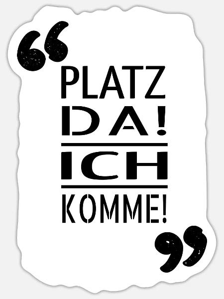 statement frage lustiger spruch begeisterung - Sticker Größe S (10 x 10 cm) - Mattweiß