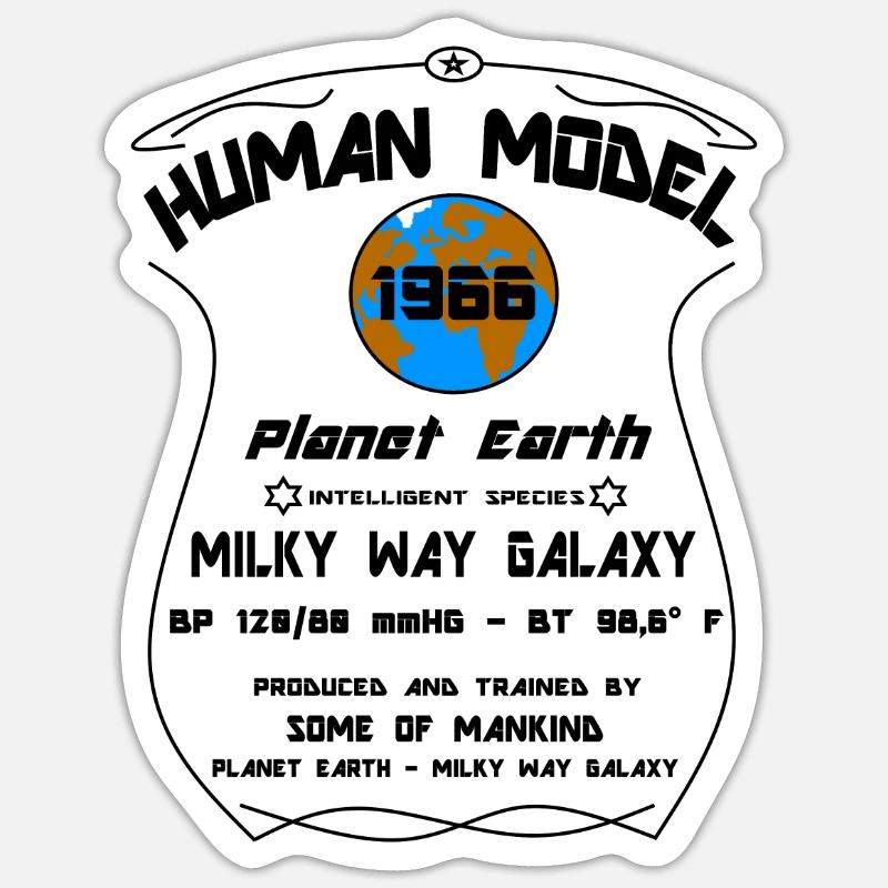1966 - Sticker size S (10 x 10 cm) - white matte