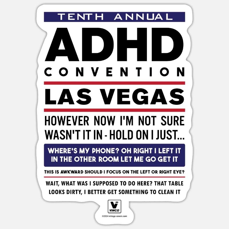ADHD convention Sticker size S (10 x 10 cm)