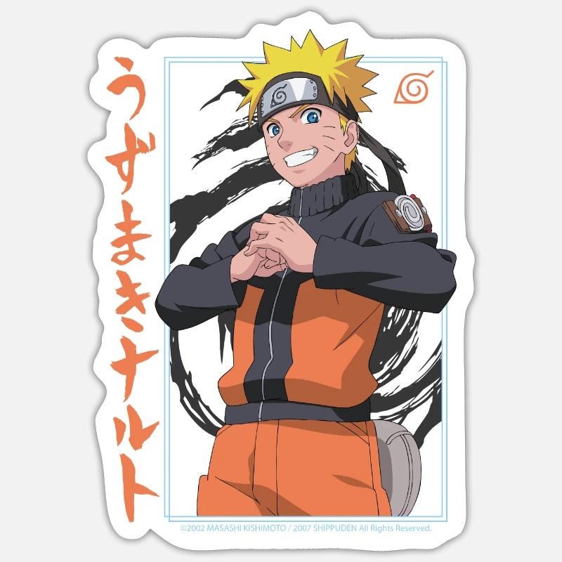 Naruto Shippuden Conception De Lettrage Sticker taille S (10 x 10 cm)