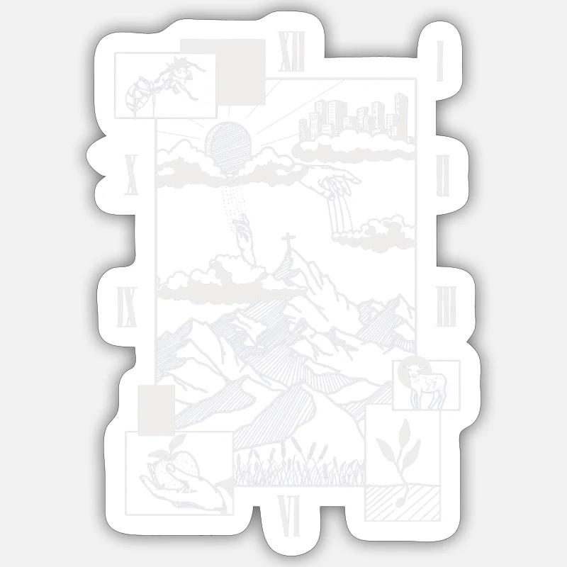 Lord s prayer light version Sticker Größe S (10 x 10 cm)