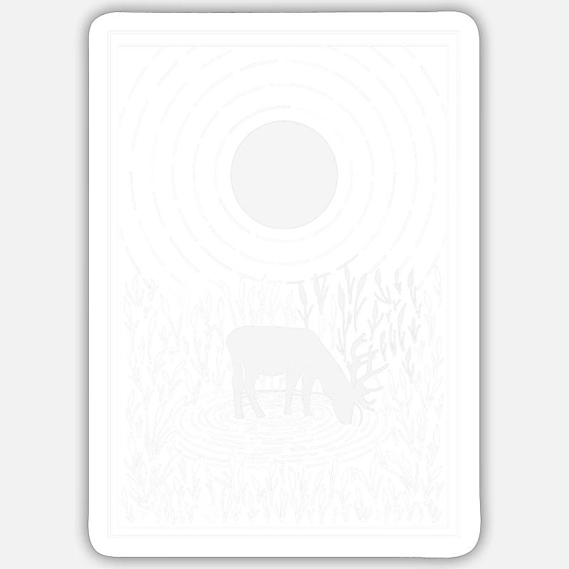 Psalm 42 light version - Sticker Größe S (10 x 10 cm) - Mattweiß
