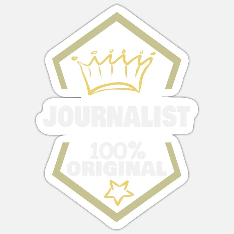 Work Journalist Sticker size S (10 x 10 cm)