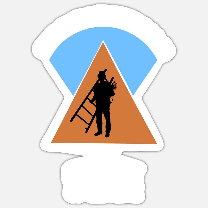 Ramoneur Ramoneur Ramoneur - Sticker taille S (10 x 10 cm) - blanc mat