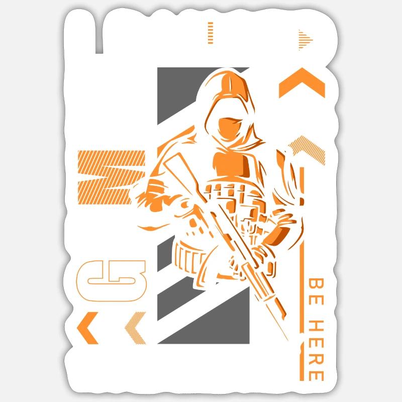 PC Computer Gamer Legend - Sticker size S (10 x 10 cm) - white matte