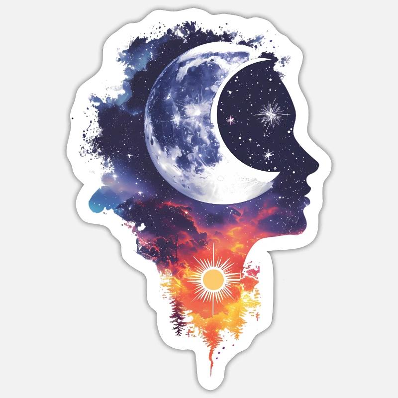 Ätherische Glückseligkeit - Sticker Größe S (10 x 10 cm) - Mattweiß