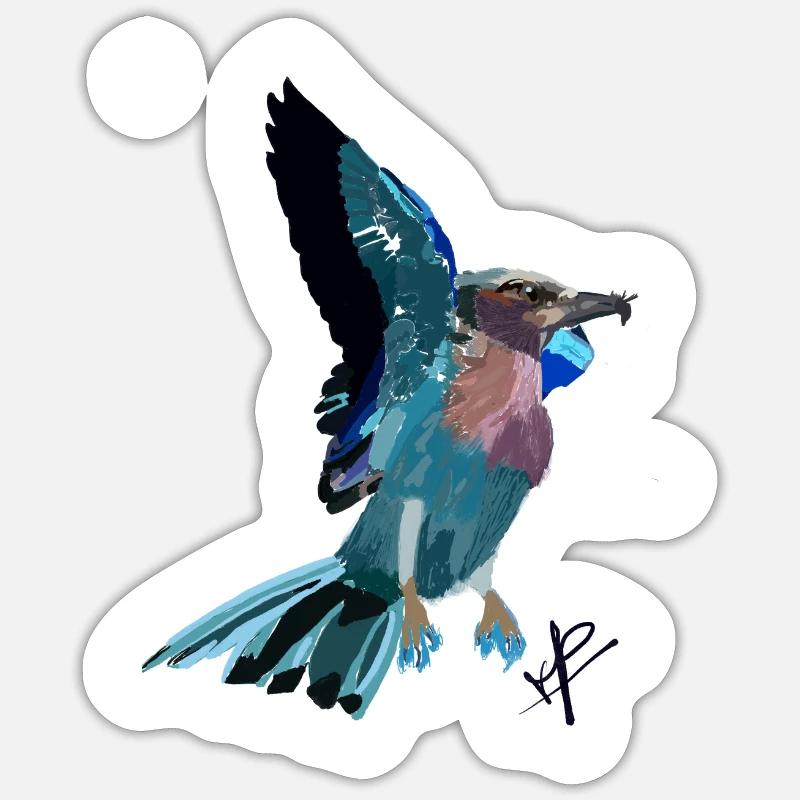 l’envole - Sticker taille S (10 x 10 cm) - blanc mat