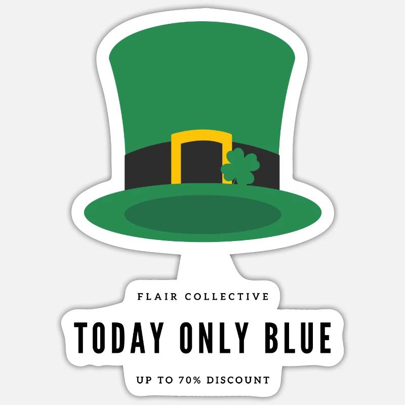 Fête de la Saint-Patrick Sticker taille S (10 x 10 cm)