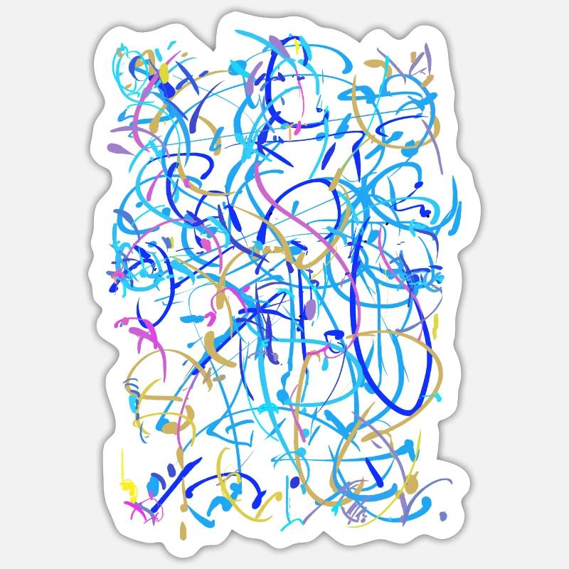 Abstract - Background Structure Sticker size S (10 x 10 cm)