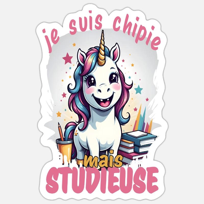 Ich bin ein fleißiger 5 - Sticker Größe S (10 x 10 cm) - Mattweiß