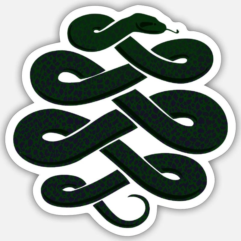 Couleuvre Piton Sticker taille S (10 x 10 cm)