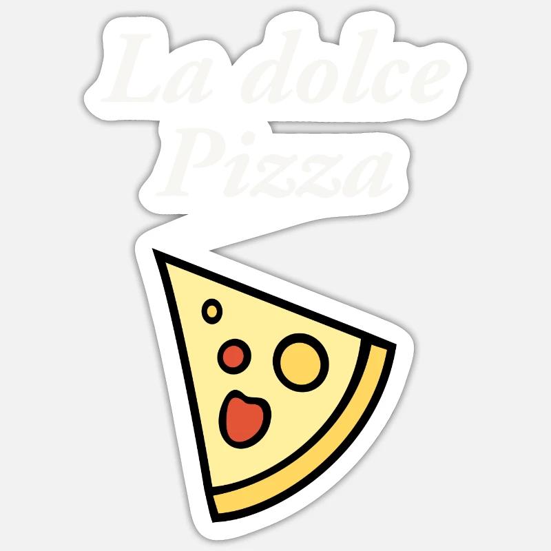 La Daggers Pizza - Sticker size S (10 x 10 cm) - white matte