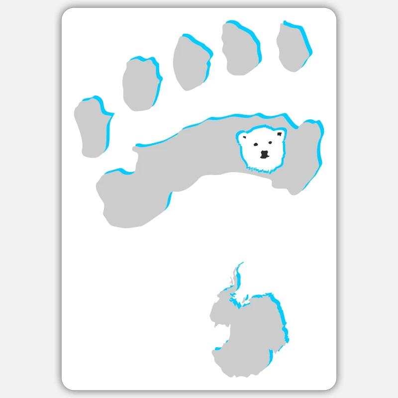 Eisbär 8 Sticker Größe S (10 x 10 cm)