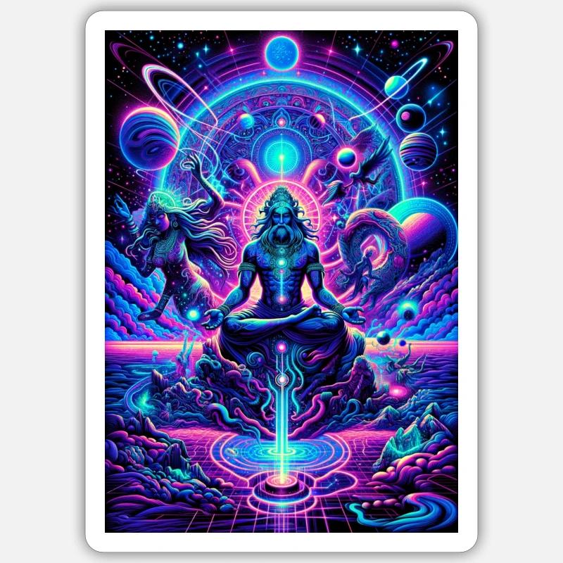 Moine de l’espace Sticker taille S (10 x 10 cm)