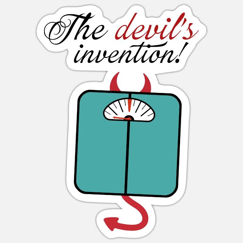 Devil Makes Scales - Sticker size S (10 x 10 cm) - white matte