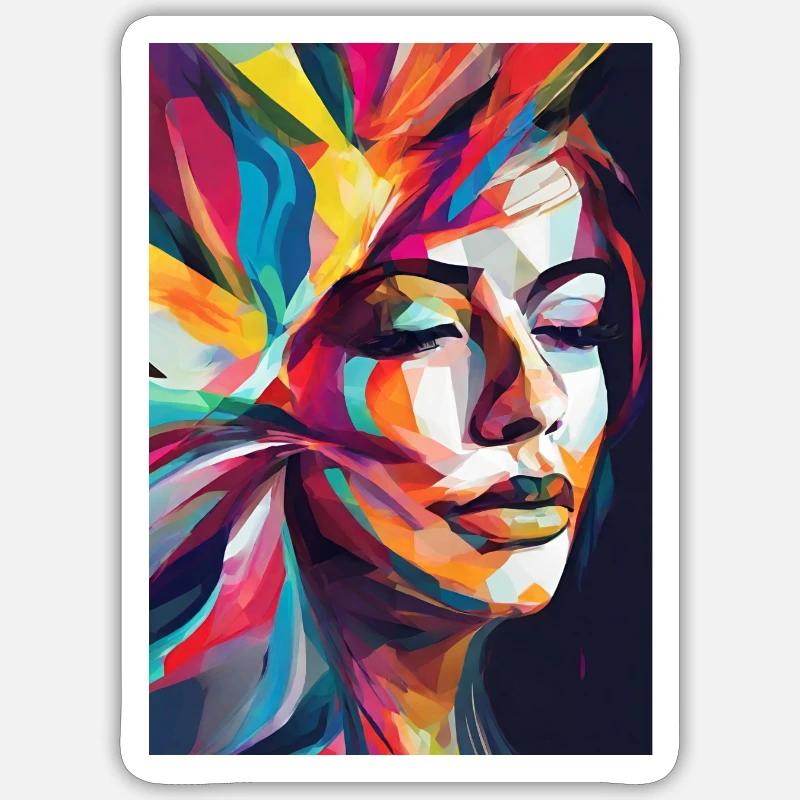 Abstract image Sticker size S (10 x 10 cm)