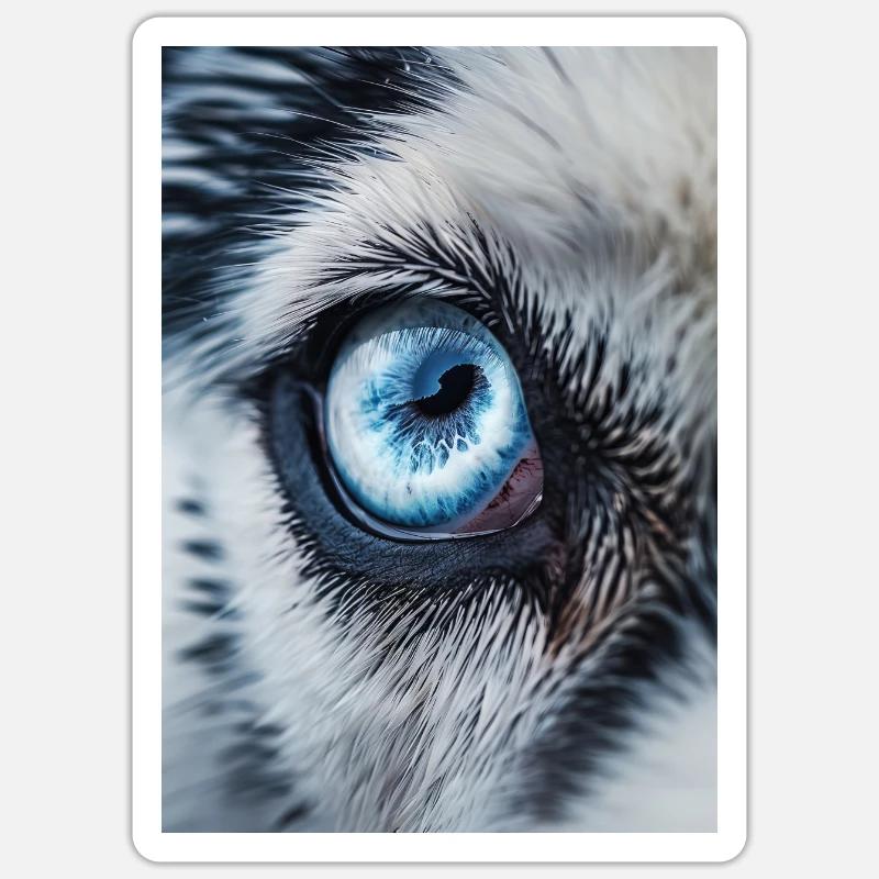 Rauque - Sticker taille S (10 x 10 cm) - blanc mat