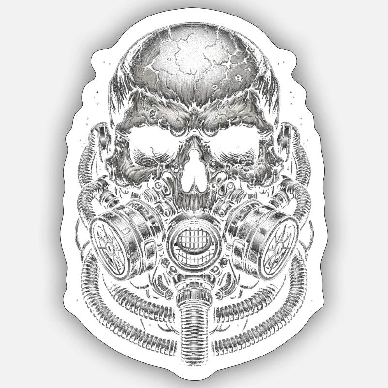 Sentinelle éternelle - Sticker taille S (10 x 10 cm) - blanc mat