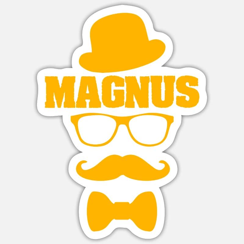 Magnus - Sticker taille S (10 x 10 cm) - blanc mat