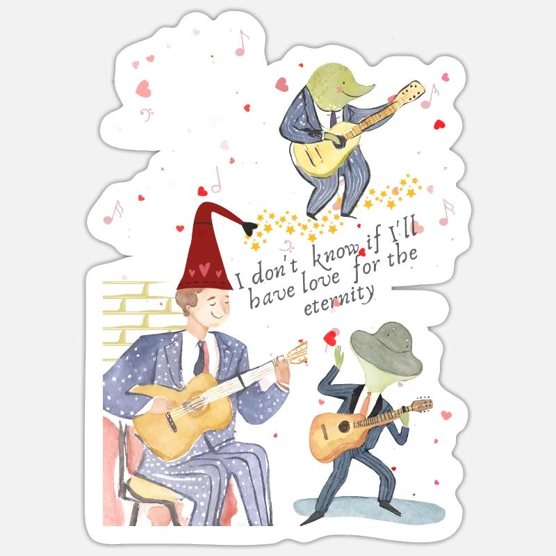 Romantic notes Sticker size S (10 x 10 cm)