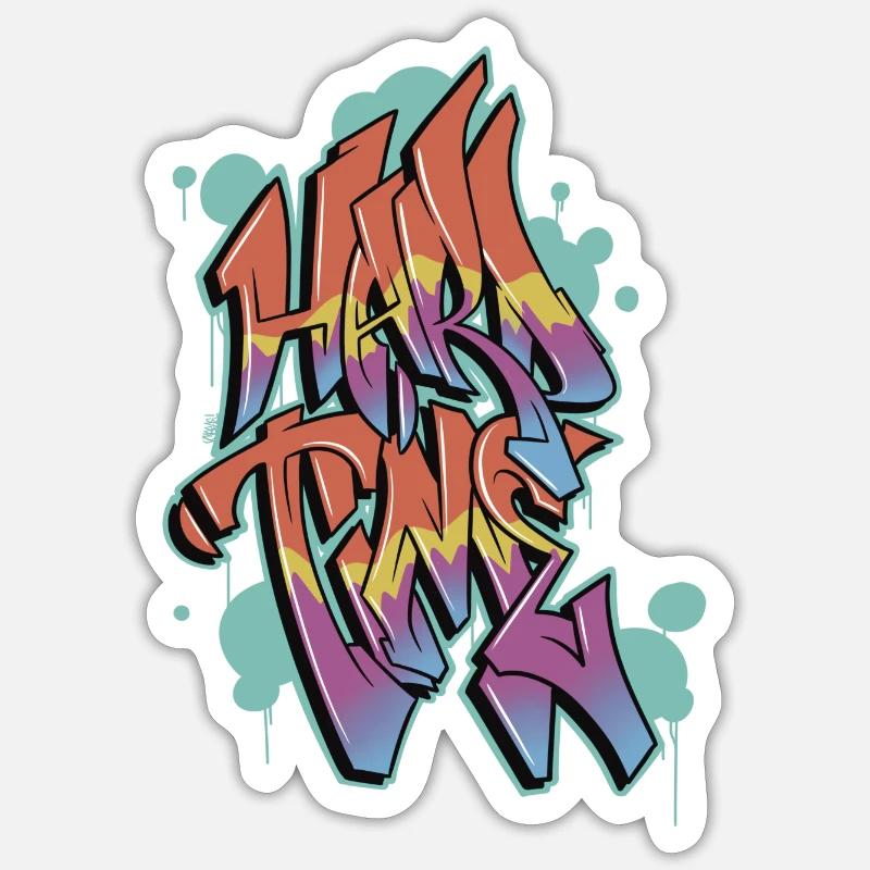 Graffiti Moments difficiles Sticker taille S (10 x 10 cm)