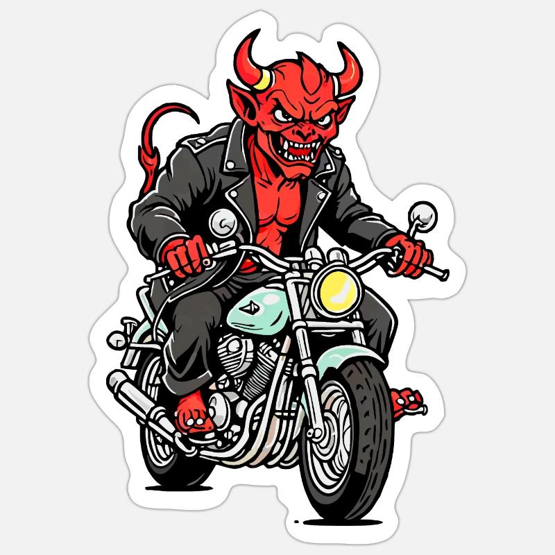 Red Devil Sticker size S (10 x 10 cm)