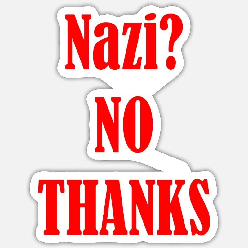 FCK NZS - Sticker taille S (10 x 10 cm) - blanc mat