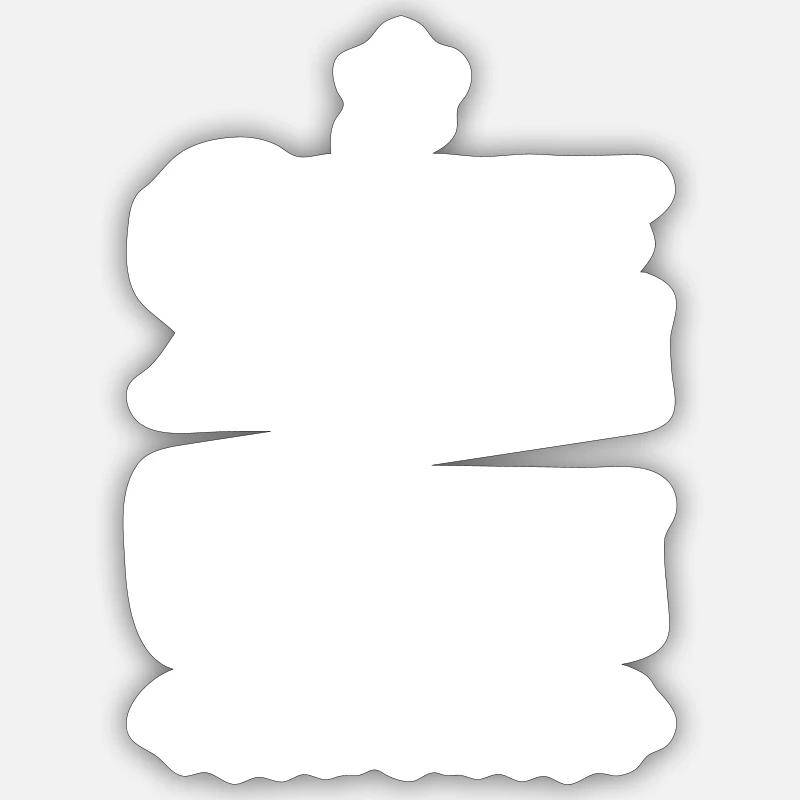 Babysprüche - Sticker Größe S (10 x 10 cm) - Mattweiß