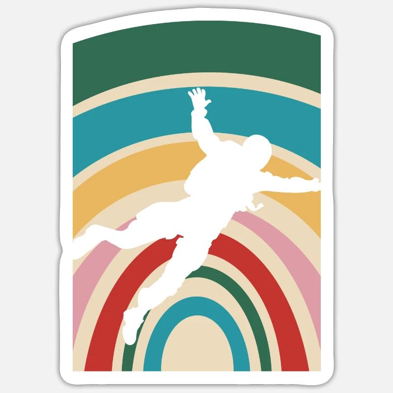 Skydive Skydiving Luft Sticker Größe S (10 x 10 cm)